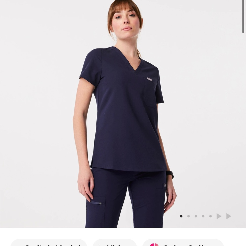 Figs Deep Blue Women's Scrub Set